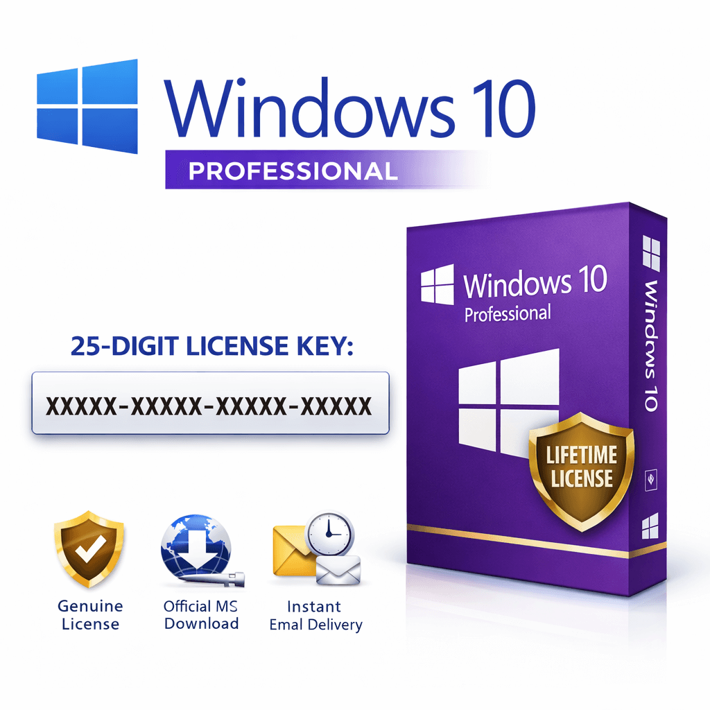 Windows 10 professional activation code 32/64 bit retail